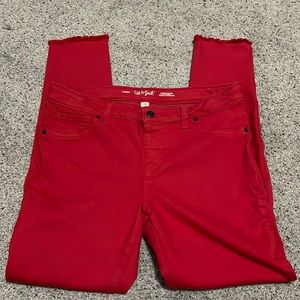 Cat and Jack red jeggings!! Size 16 HARDLY WORN